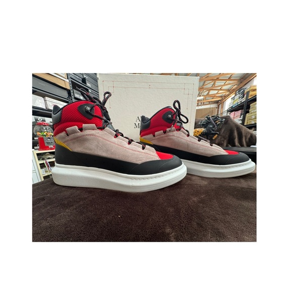 Alexander McQueen Other - Alexander McQueen Authentic High Top Leather Sneakers size 13